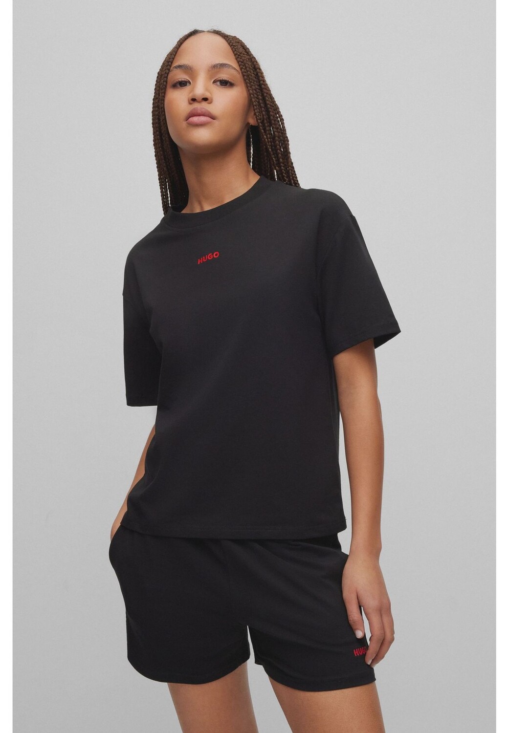 Пижамный топ Shuffle с короткими рукавами и логотипом для женщин HUGO, черный
Пижамный топ Shuffle с короткими рукавами и логотипом для женщин HUGO, черный