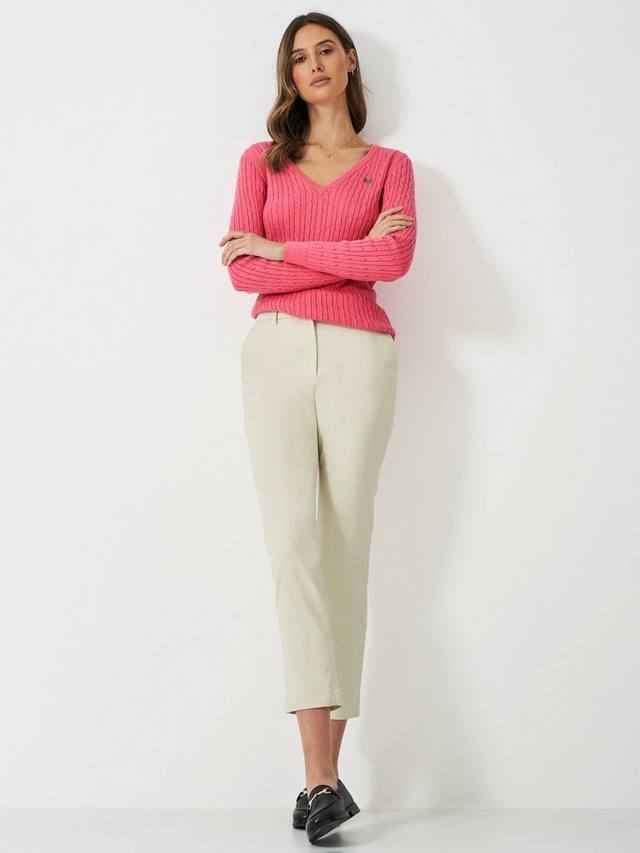 Хлопчатобумажные брюки капри Crew Clothing, цвет Stone
Хлопчатобумажные брюки капри Crew Clothing, цвет Stone