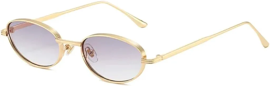 Винтажные овальные металлические женские солнцезащитные очки UV400, модные градиентные синие очки UV400, мужские очки в стиле панк VFDHN, Golden Gray Gradient
Винтажные овальные металлические женские солнцезащитные очки UV400, модные градиентные синие очки UV400, мужские очки в стиле панк VFDHN, Golden Gray Gradient