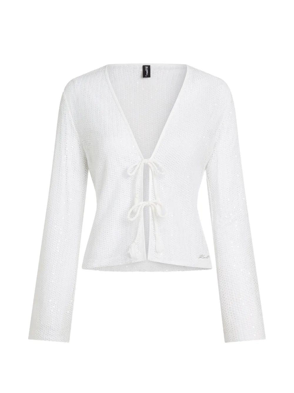 Пляжный топ в технике кроше Karl Lagerfeld, белый
Пляжный топ в технике кроше Karl Lagerfeld, белый