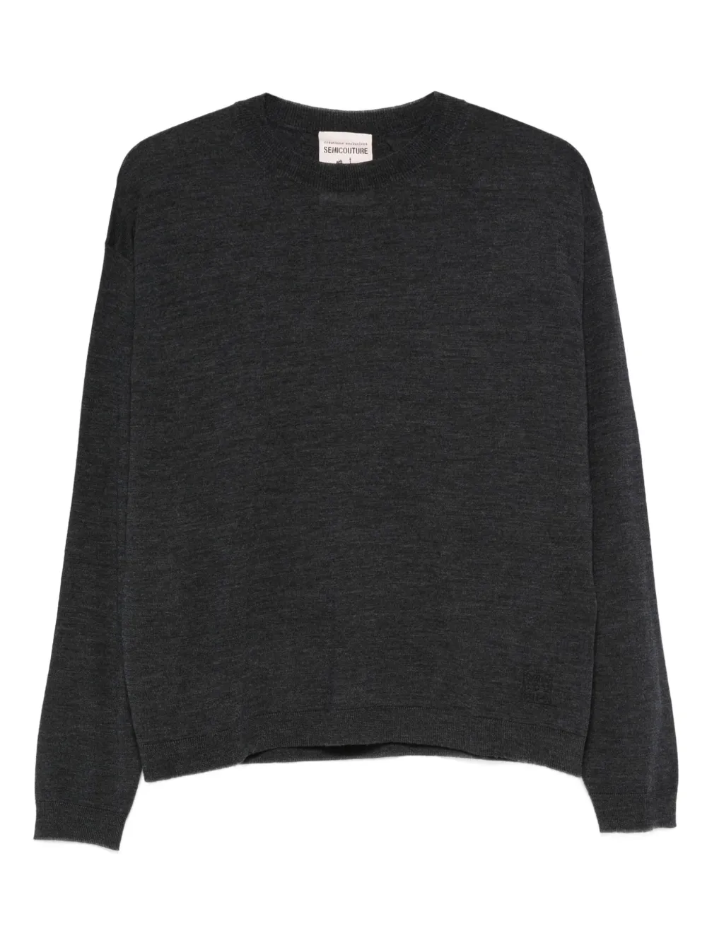 Топ с круглым вырезом Semicouture, серый
Топ с круглым вырезом Semicouture, серый