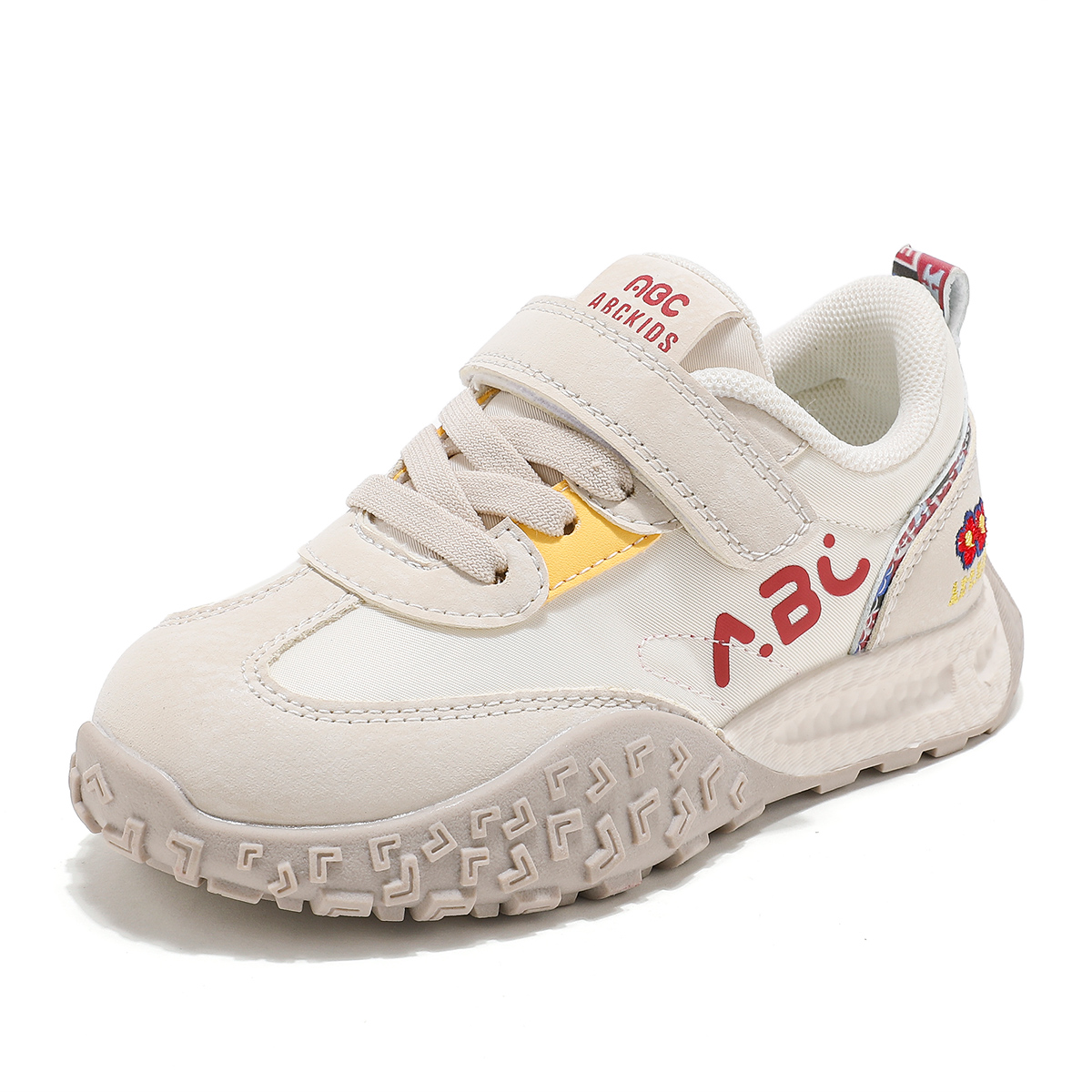 Нескользящие, легкие, амортизирующие, низкие повседневные кроссовки для детей ABC KIDS, бежевый/красный/желтый
Нескользящие, легкие, амортизирующие, низкие повседневные кроссовки для детей ABC KIDS, бежевый/красный/желтый