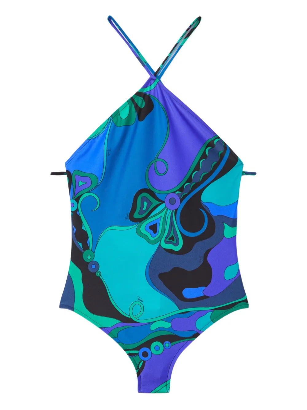 Купальник асимметричного кроя с вырезом халтер Pucci, синий
Купальник асимметричного кроя с вырезом халтер Pucci, синий