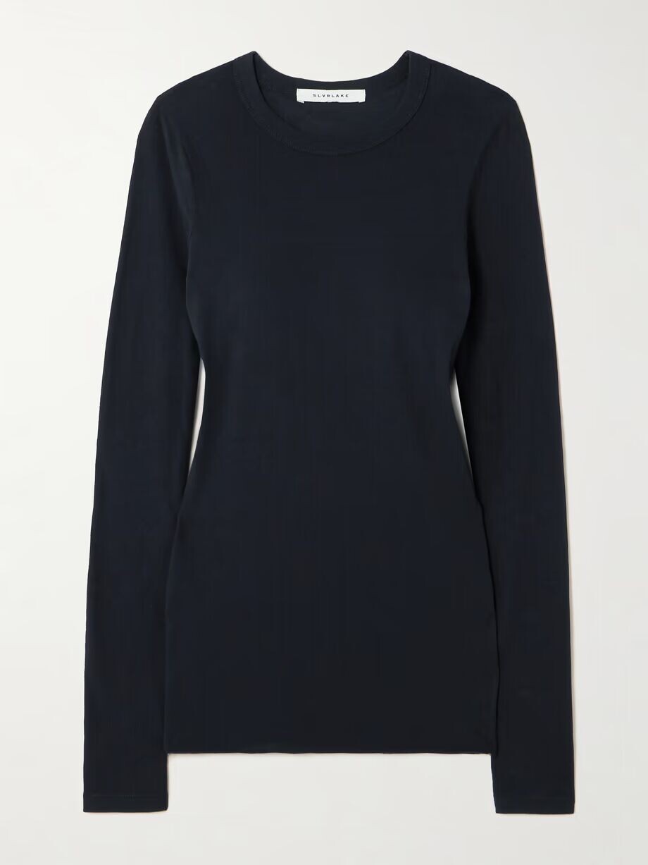 Футболка из хлопкового джерси Slvrlake, черный
Футболка из хлопкового джерси Slvrlake, черный