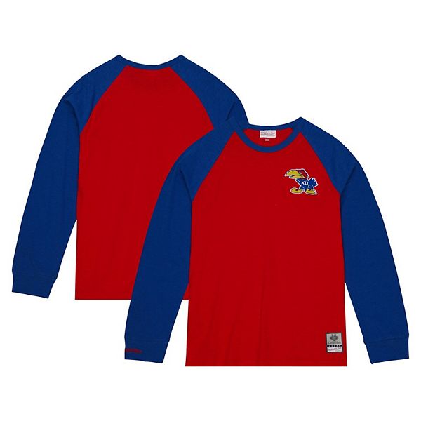 Мужская красная футболка Kansas Jayhawks с длинным рукавом реглан Mitchell & Ness
Мужская красная футболка Kansas Jayhawks с длинным рукавом реглан Mitchell & Ness