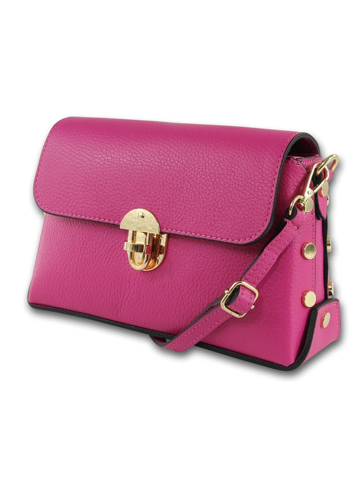 Кожаная сумка через плечо Toscanto, фуксия, розовый, примерно 22 см Toscanto
Кожаная сумка через плечо Toscanto, фуксия, розовый, примерно 22 см Toscanto