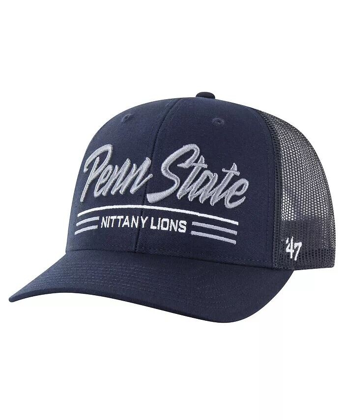Мужская темно-синяя регулируемая шляпа Penn State Nittany Lions Garner Trucker '47 Brand, синий
Мужская темно-синяя регулируемая шляпа Penn State Nittany Lions Garner Trucker '47 Brand, синий