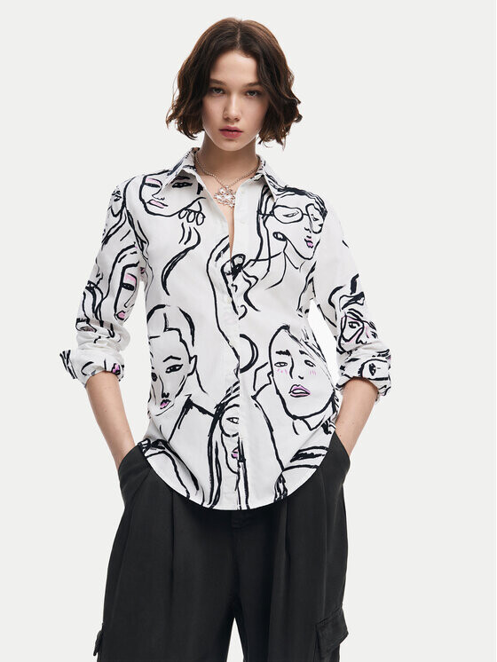 Рубашка стандартного кроя Desigual, белый
Рубашка стандартного кроя Desigual, белый