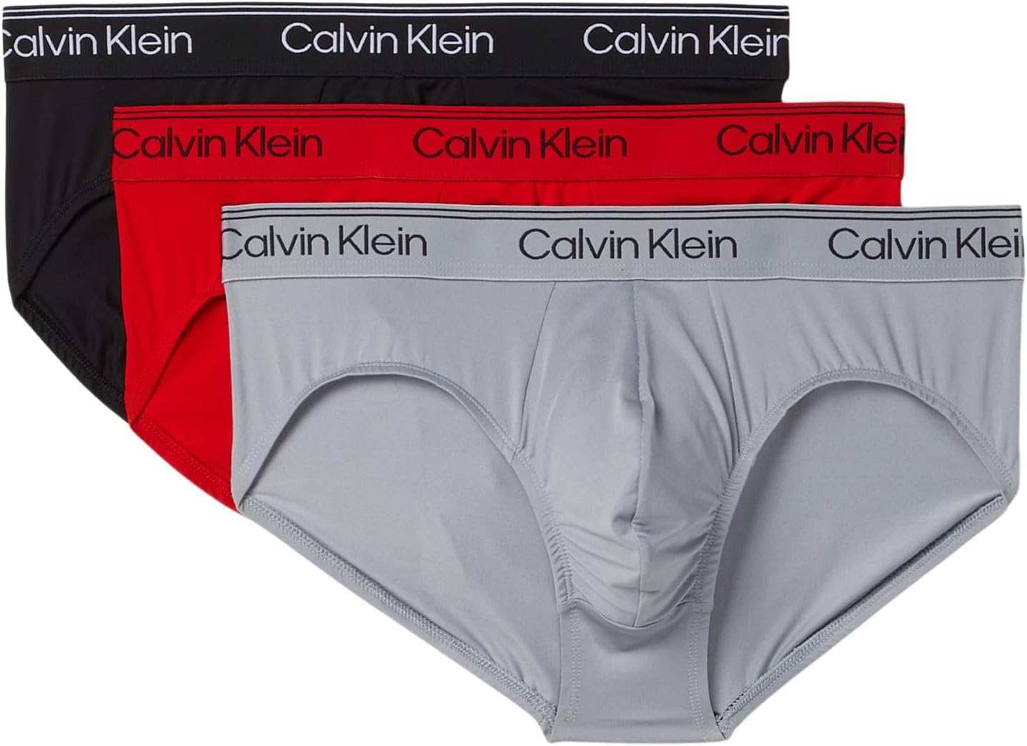 Комплект из 3 трусов-брифов Calvin Klein Men's Micro Stretch Hip, Black/Sleet/Adrenaline Rush
Комплект из 3 трусов-брифов Calvin Klein Men's Micro Stretch Hip, Black/Sleet/Adrenaline Rush