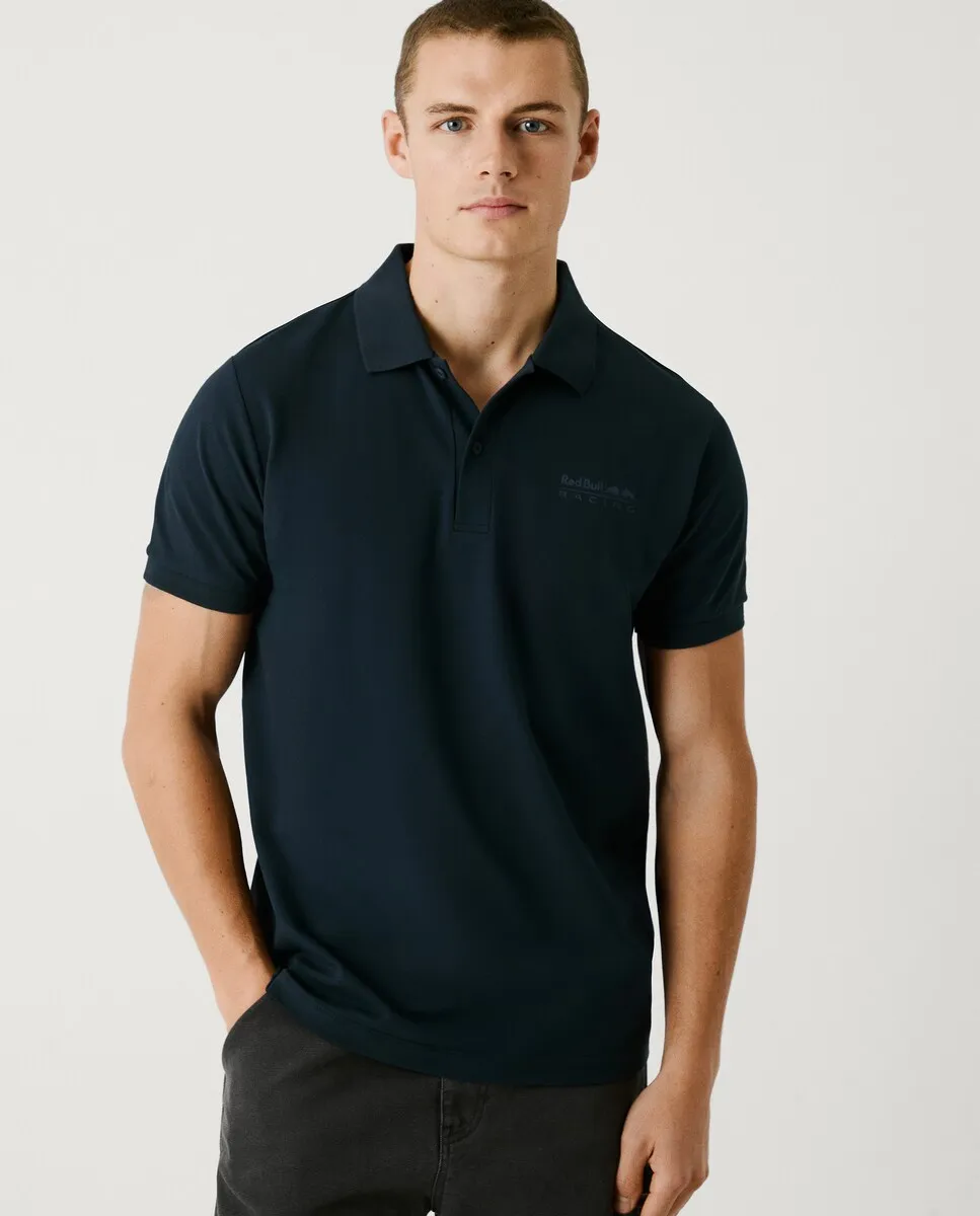 Мужское поло из пике с короткими рукавами и принтом на спине Pepe Jeans, тёмно-синий
Мужское поло из пике с короткими рукавами и принтом на спине Pepe Jeans, тёмно-синий