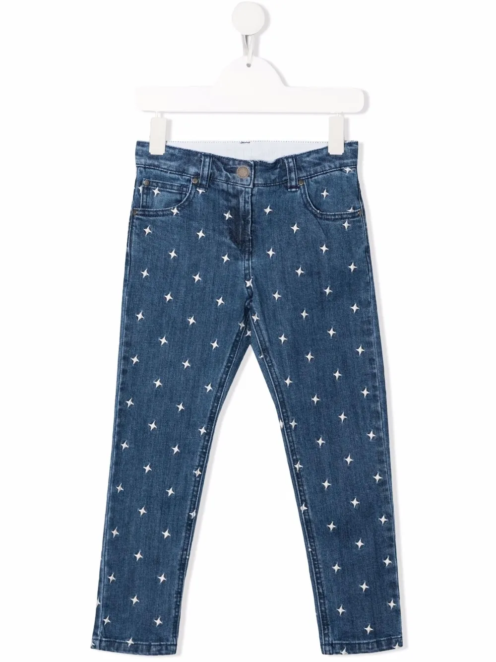 Прямые джинсы с вышивкой Stella Mccartney Kids, синий
Прямые джинсы с вышивкой Stella Mccartney Kids, синий