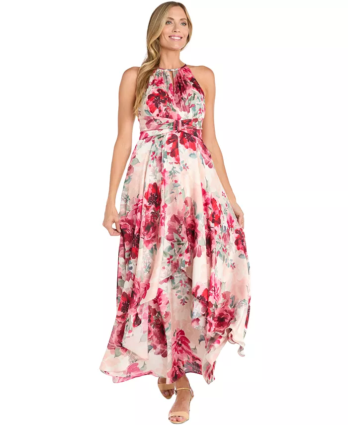 Женское платье-макси с цветочным принтом на бретелях R & M Richards, розовый
Женское платье-макси с цветочным принтом на бретелях R & M Richards, розовый