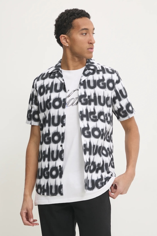 Хлопковая рубашка Hugo, белый
Хлопковая рубашка Hugo, белый