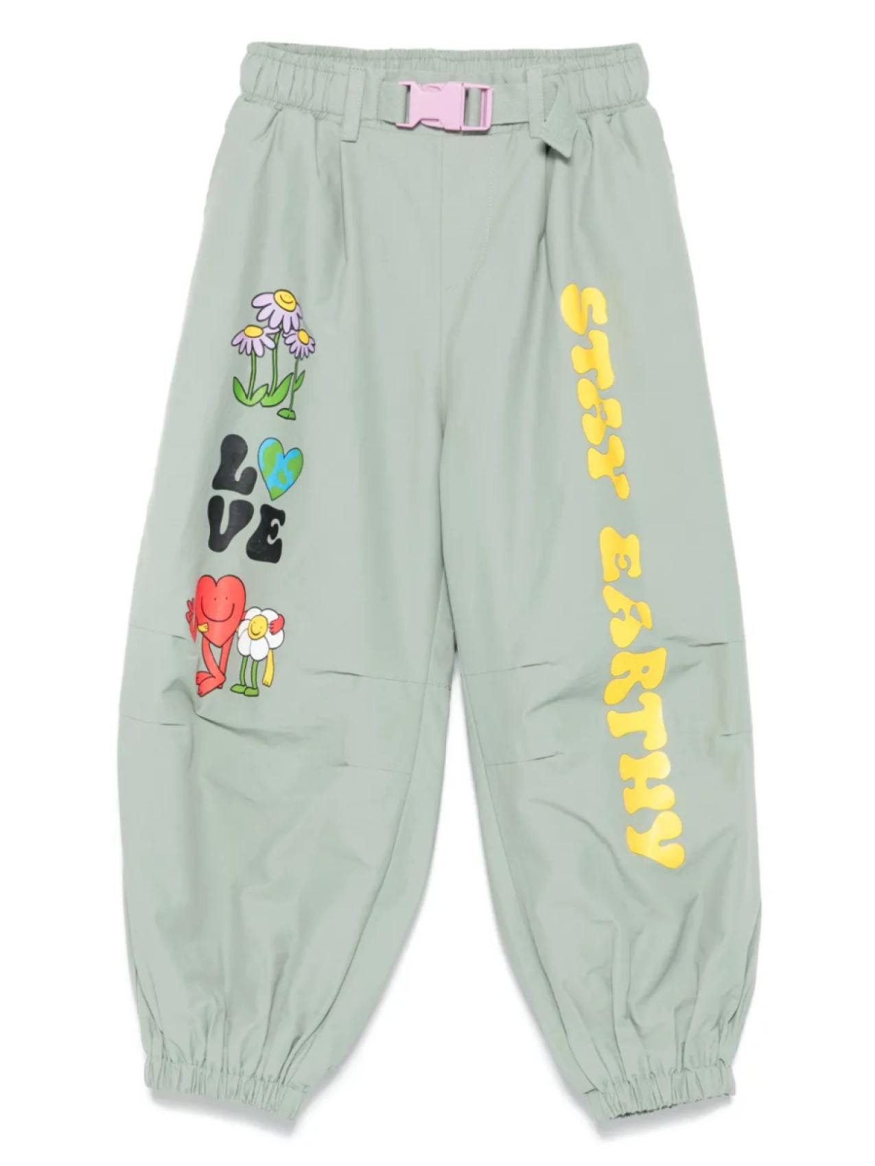 Эластичные брюки с графическим принтом Stella McCartney Kids, зеленый
Эластичные брюки с графическим принтом Stella McCartney Kids, зеленый