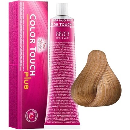 Color Touch Plus 88/03 Интенсивный натуральный золотистый блондин 60 мл, Wella
Color Touch Plus 88/03 Интенсивный натуральный золотистый блондин 60 мл, Wella