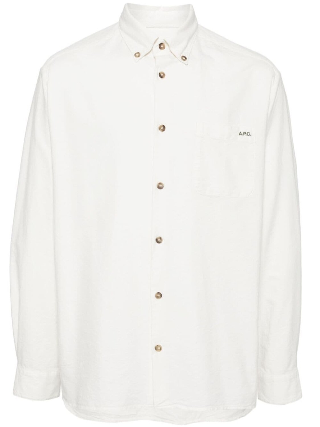 A.P.C. рубашка из органического хлопка с вышитым логотипом, белый
A.P.C. рубашка из органического хлопка с вышитым логотипом, белый