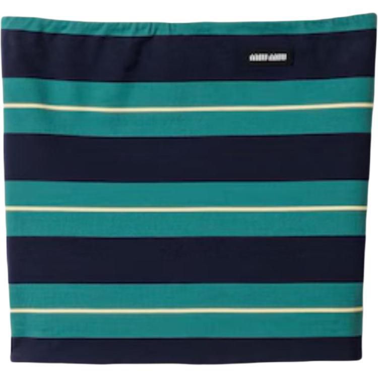 Полосатый топ MIU MIU, зеленый
Полосатый топ MIU MIU, зеленый