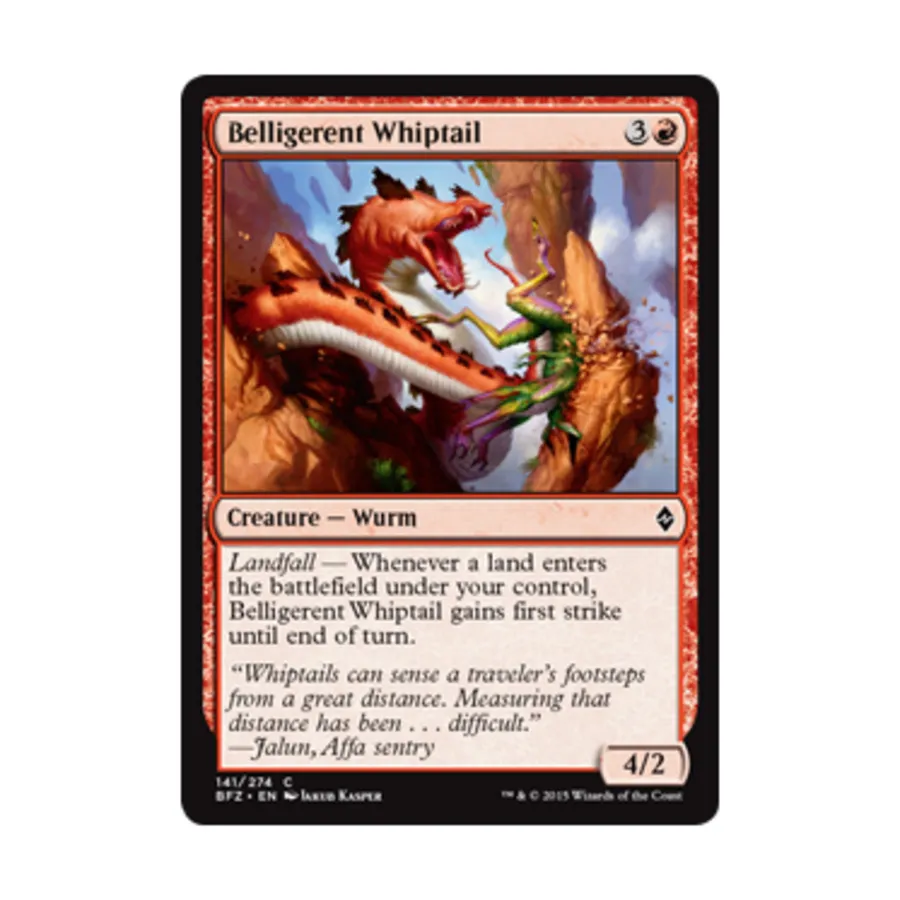 CCG Воинственный хлыстохвост (C), MTG - Battle for Zendikar
CCG Воинственный хлыстохвост (C), MTG - Battle for Zendikar