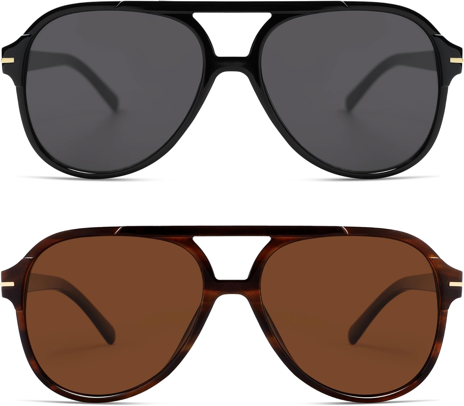 Ретро-стиль, квадратные солнцезащитные очки-авиаторы для женщин и мужчин, классический винтаж 70-х годов, большие солнцезащитные очки AR82174 HERJOUR, Polarized Black+toetoise Deep Brown
Ретро-стиль, квадратные солнцезащитные очки-авиаторы для женщин и мужчин, классический винтаж 70-х годов, большие солнцезащитные очки AR82174 HERJOUR, Polarized Black+toetoise Deep Brown