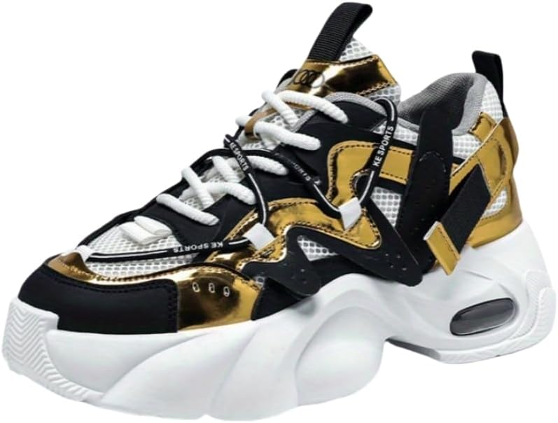 Мужские модные кроссовки на толстой подошве с приподнятой платформой, дышащие и противоскользящие Hoalox, черный
Мужские модные кроссовки на толстой подошве с приподнятой платформой, дышащие и противоскользящие Hoalox, черный