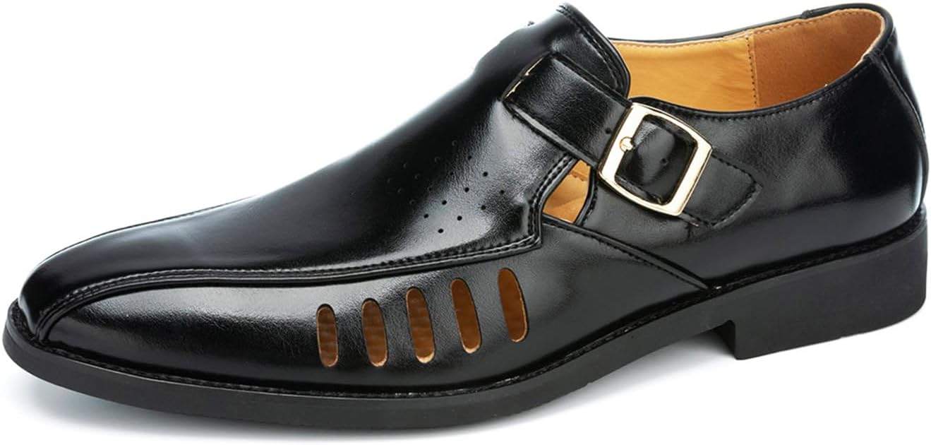 Мужские сандалии TIXEWSJH с вырезами, ручной работы, закрытые с пряжкой, из кожи, дышащие, легкие, с удобной посадкой, для повседневного делового стиля, свадьбы, вечеринки и официального офиса, черный
Мужские сандалии TIXEWSJH с вырезами, ручной работы, закрытые с пряжкой, из кожи, дышащие, легкие, с удобной посадкой, для повседневного делового стиля, свадьбы, вечеринки и официального офиса, черный