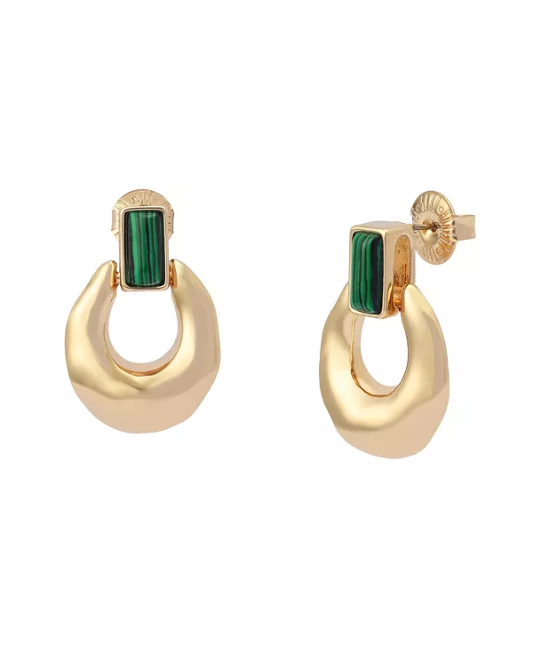 Серьги-Дверные молотки из расплавленного малахита Robert Lee Morris Soho, green
Серьги-Дверные молотки из расплавленного малахита Robert Lee Morris Soho, green