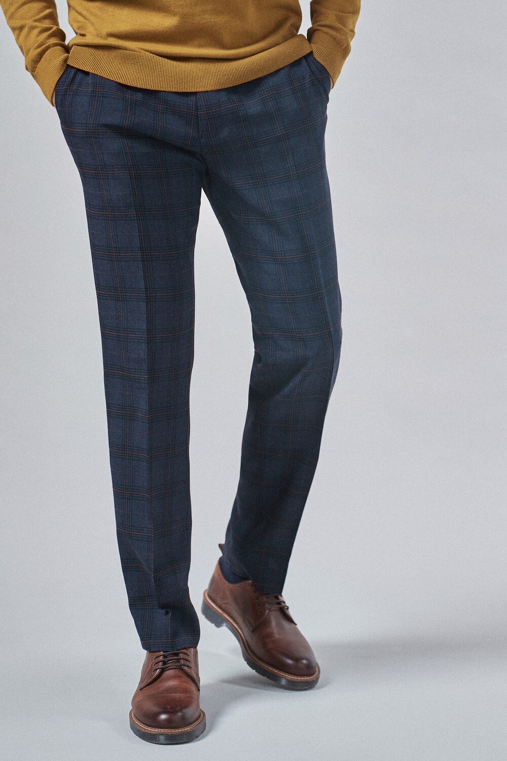 Элегантные брюки в клетку Next, синий
Элегантные брюки в клетку Next, синий