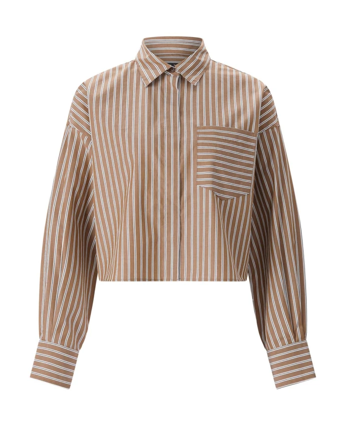 Укороченная блузка-рубашка Rag & Bone, коричневый
Укороченная блузка-рубашка Rag & Bone, коричневый