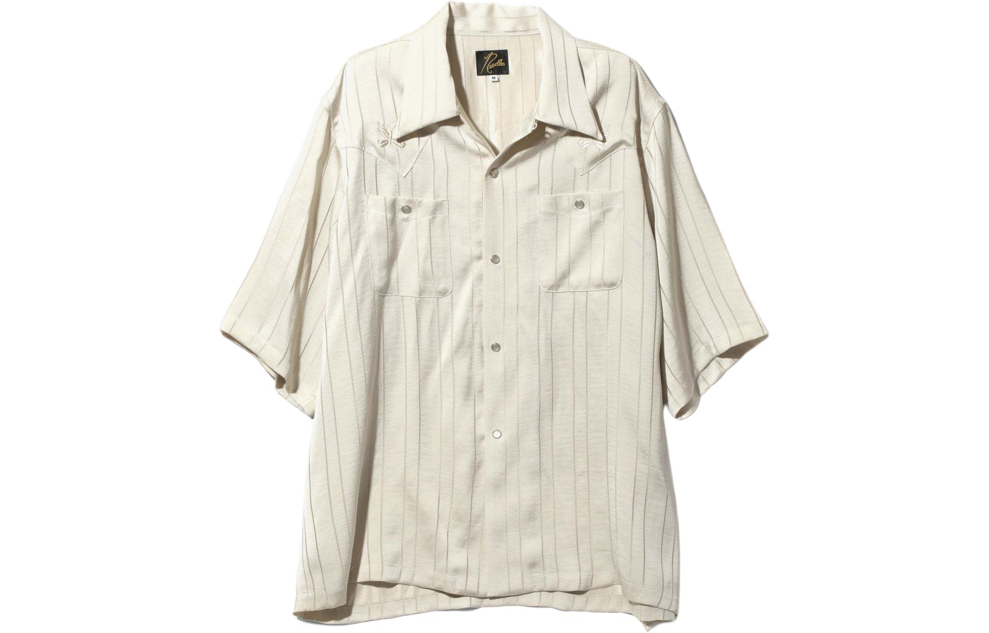 Рубашка с вышивкой в виде бабочек Needles, экрю
Рубашка с вышивкой в виде бабочек Needles, экрю