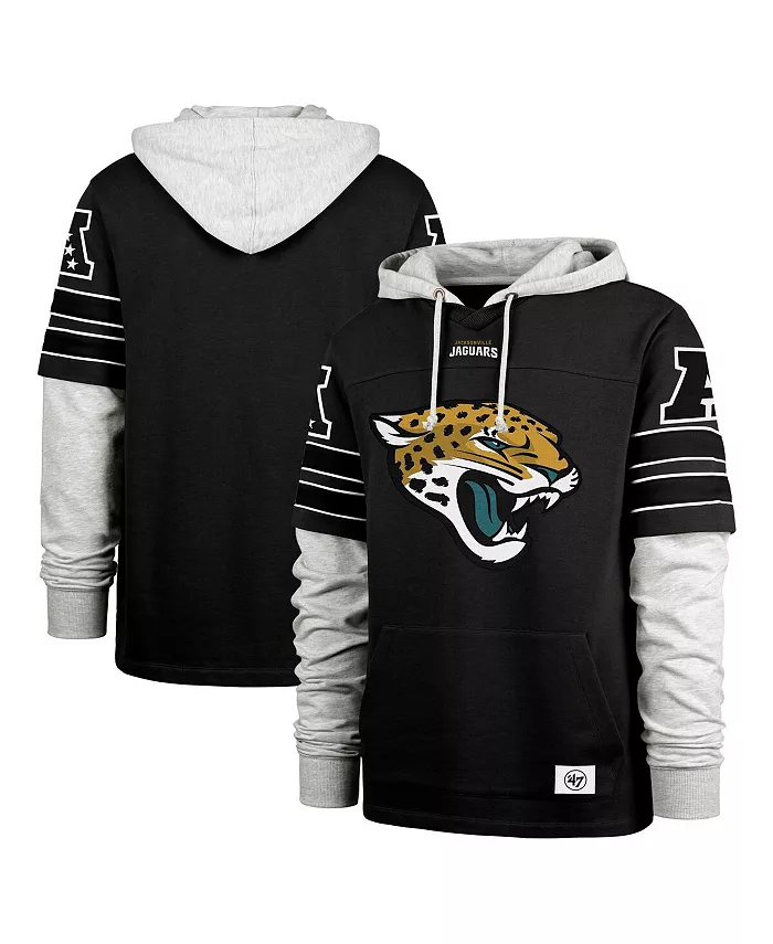 Мужская черная толстовка с капюшоном Jacksonville Jaguars Double Header Blitz Cornerback '47 Brand
Мужская черная толстовка с капюшоном Jacksonville Jaguars Double Header Blitz Cornerback '47 Brand