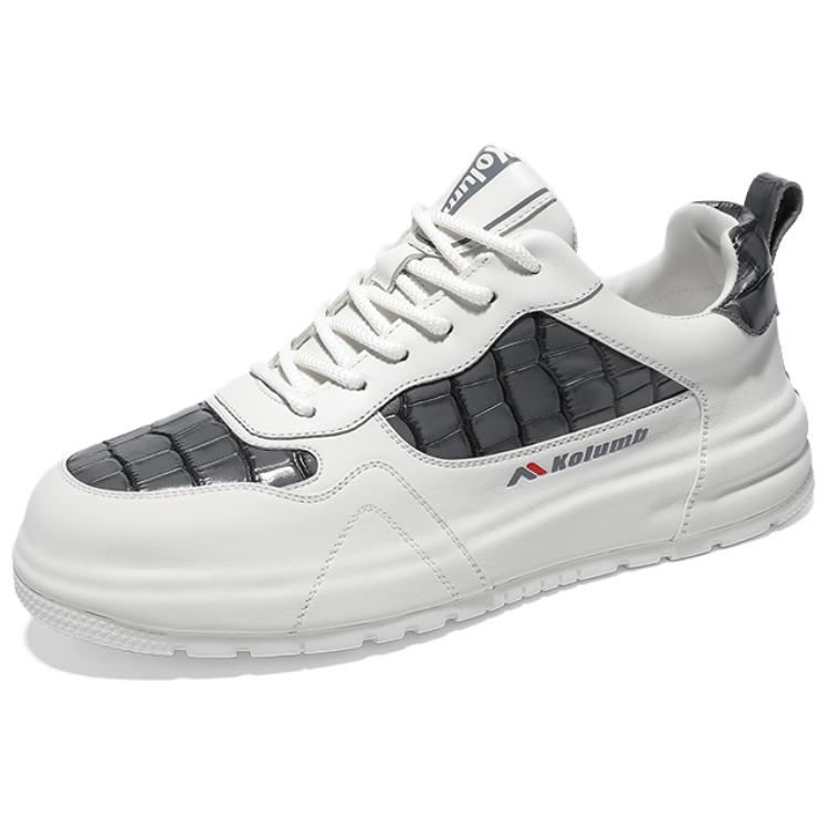 Kolumb Низкие кроссовки для скейтбординга с амортизацией и противоскользящим эффектом, мужские, белые, серые
Kolumb Низкие кроссовки для скейтбординга с амортизацией и противоскользящим эффектом, мужские, белые, серые