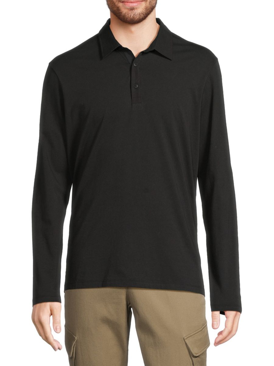 Рубашка-поло из плотной джерси с длинным рукавом ATM Anthony Thomas Melillo, черный
Рубашка-поло из плотной джерси с длинным рукавом ATM Anthony Thomas Melillo, черный