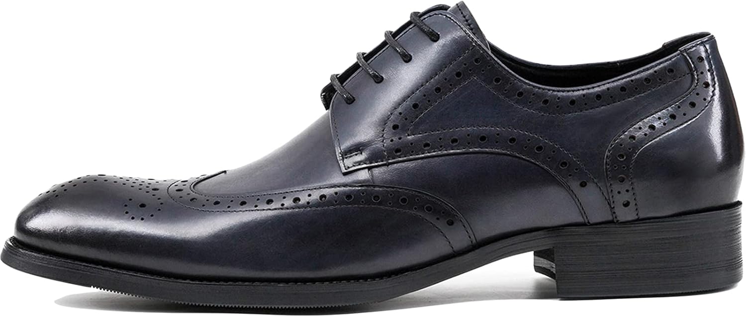Мужские черные кожаные оксфорды WKNBEU, деловая обувь с крыльями, классические формальные кожаные туфли на шнуровке для свадьбы, выпускного или вечеринки, синие- US7/UK6/EU39
Мужские черные кожаные оксфорды WKNBEU, деловая обувь с крыльями, классические формальные кожаные туфли на шнуровке для свадьбы, выпускного или вечеринки, синие- US7/UK6/EU39