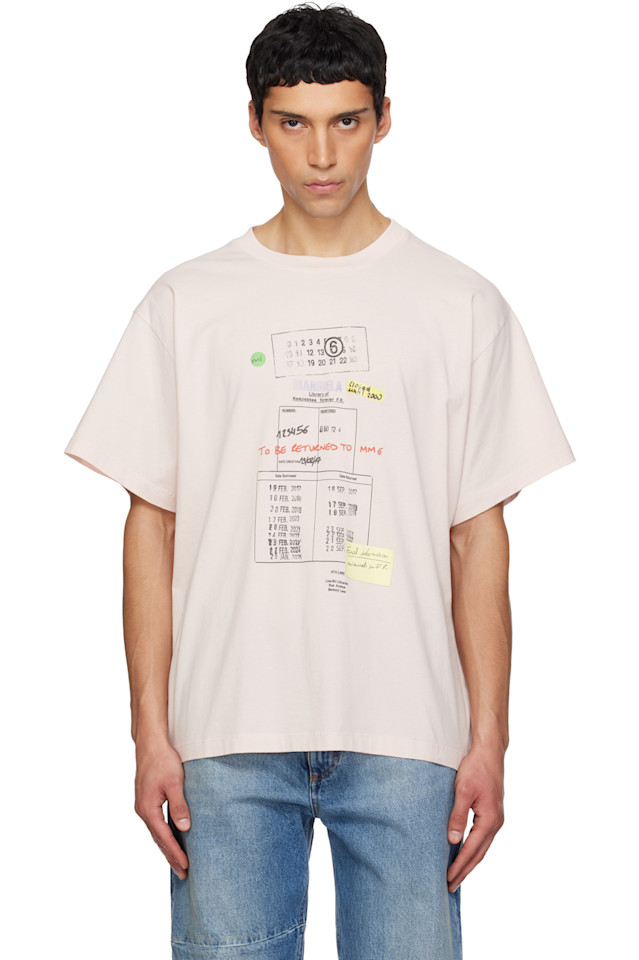Футболка с библиотечной маркой Mm6 Maison Margiela, розовый
Футболка с библиотечной маркой Mm6 Maison Margiela, розовый