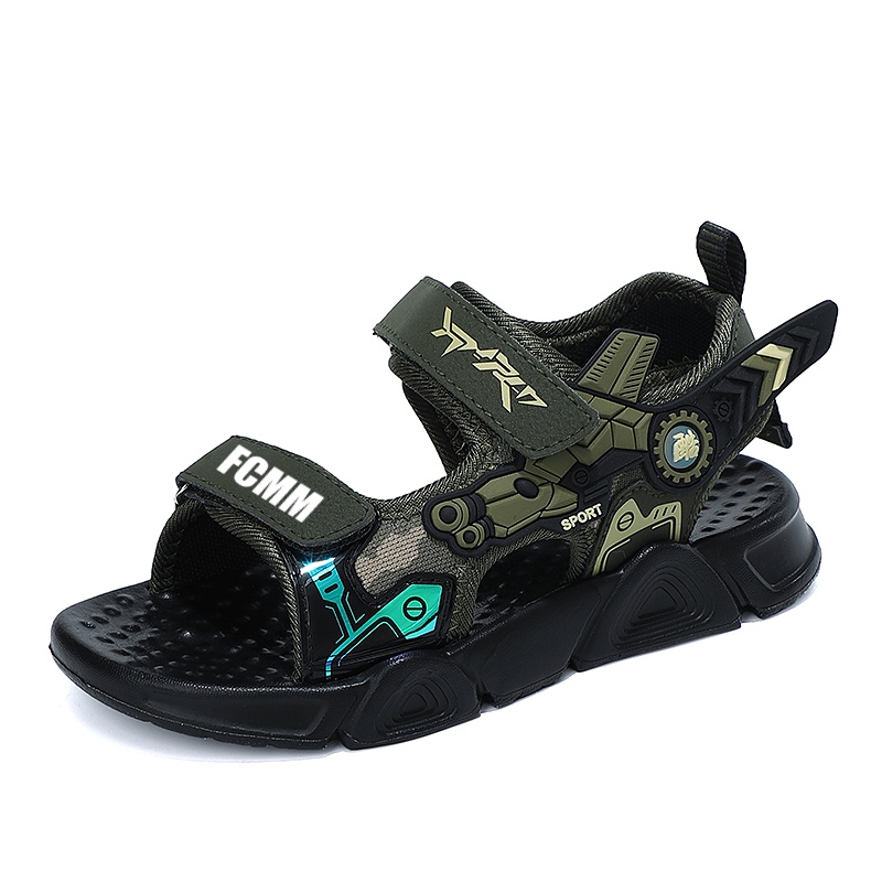 FCMM Дышащие низкие сандалии армейского зеленого цвета для детей
FCMM Дышащие низкие сандалии армейского зеленого цвета для детей