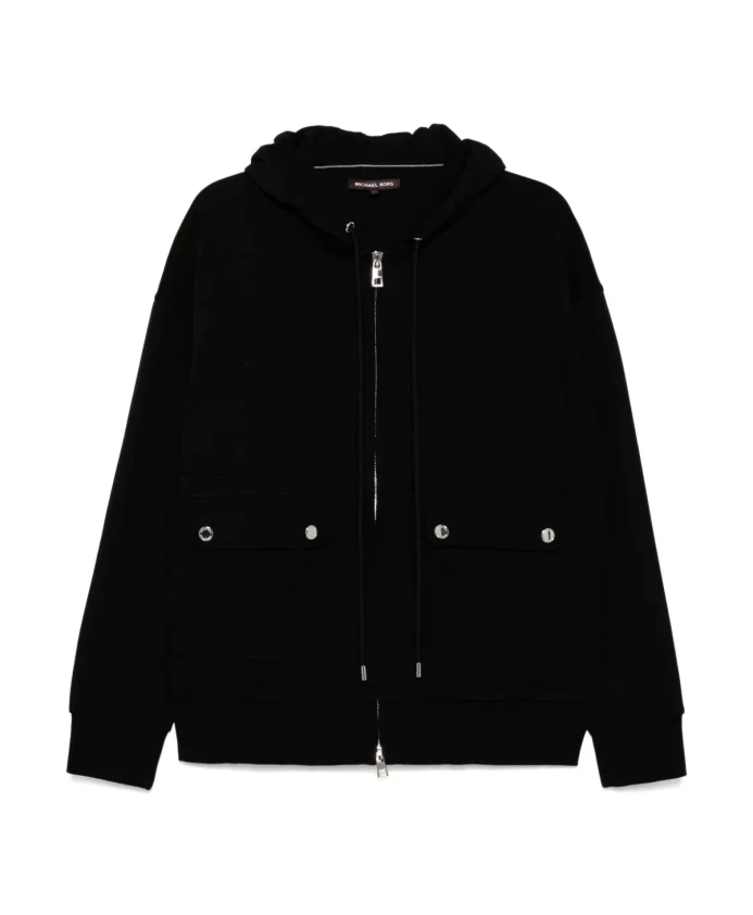 Черная толстовка с капюшоном на молнии Michael Kors, черный
Черная толстовка с капюшоном на молнии Michael Kors, черный