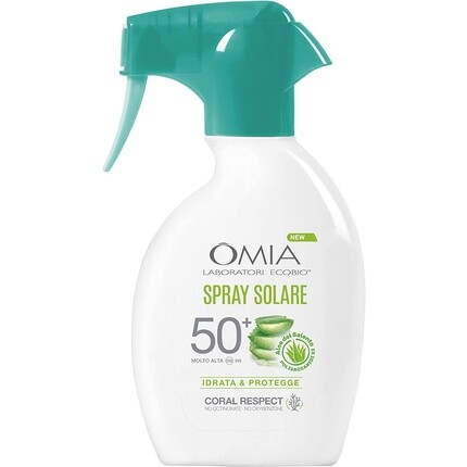 Omia Защитный солнцезащитный спрей Spf50+ для лица и тела с алоэ вера от Salento 200 мл
Omia Защитный солнцезащитный спрей Spf50+ для лица и тела с алоэ вера от Salento 200 мл