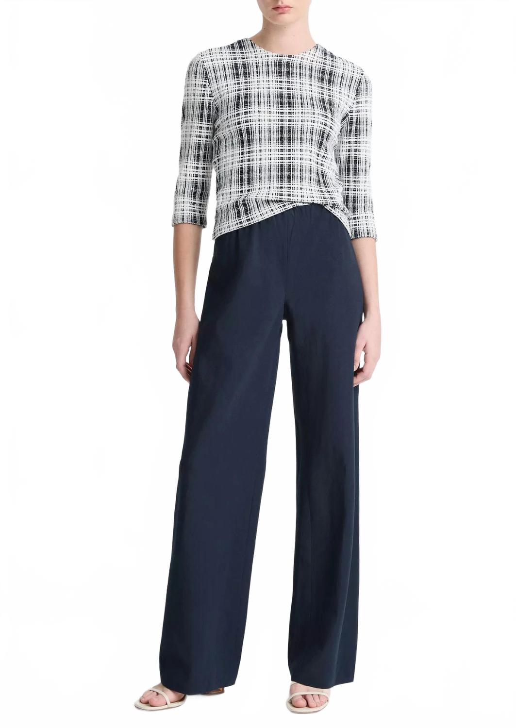 Женские брюки с завышенной талией в прибрежном синем цвете Vince
Женские брюки с завышенной талией в прибрежном синем цвете Vince