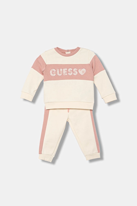 Детский хлопковый спортивный костюм Guess, розовый
Детский хлопковый спортивный костюм Guess, розовый