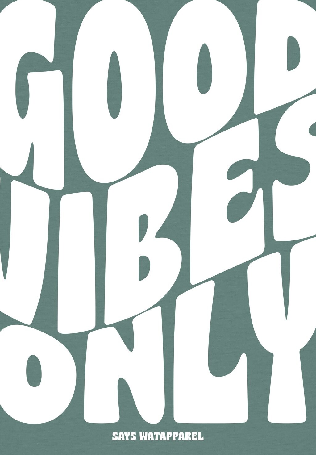 Принт на футболке Only watapparel, зеленая бухта
Принт на футболке Only watapparel, зеленая бухта