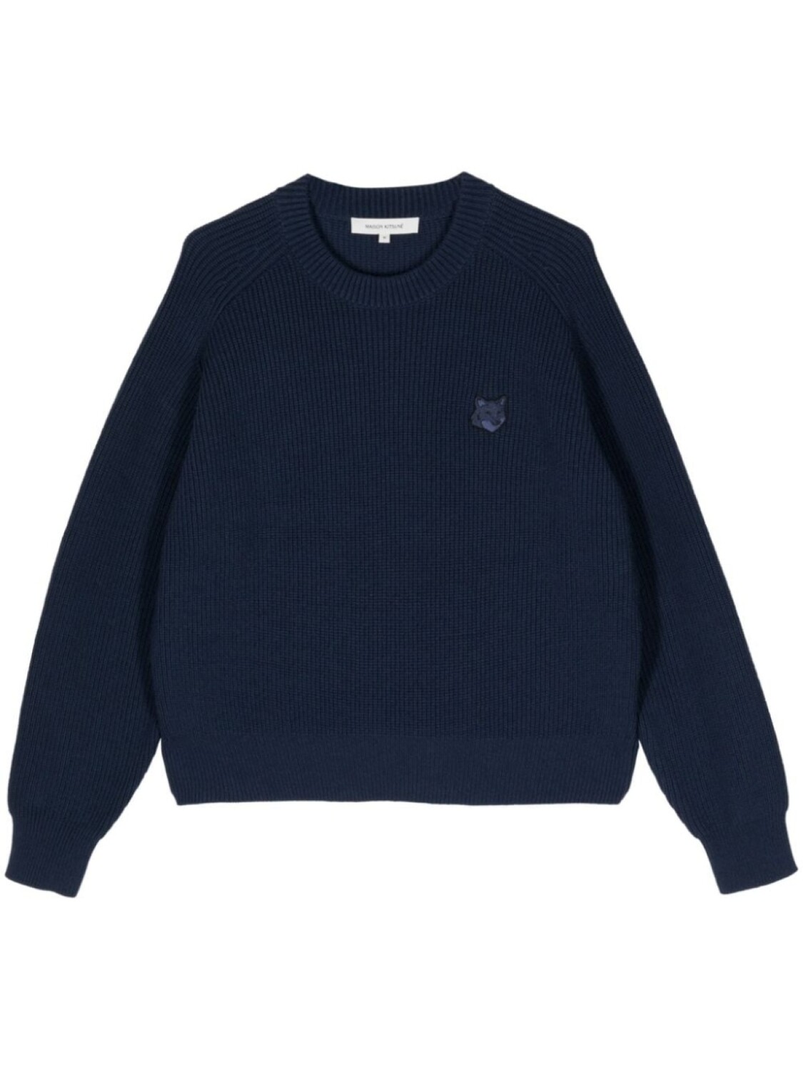Maison Kitsuné Fox Head-appliqué ribbed-knit jumper, синий
Maison Kitsuné Fox Head-appliqué ribbed-knit jumper, синий