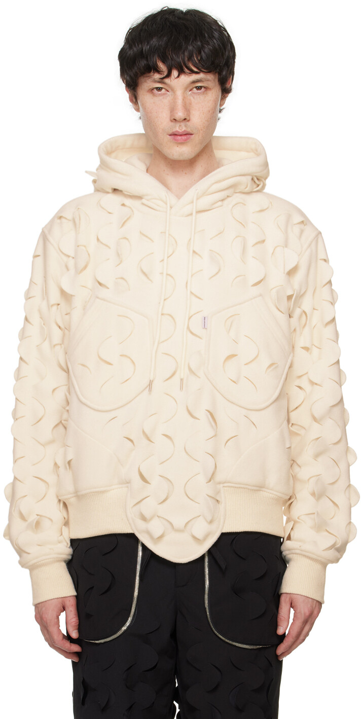 Толстовка с капюшоном из флиса с лазерной насечкой Off-White Juntae Kim
Толстовка с капюшоном из флиса с лазерной насечкой Off-White Juntae Kim