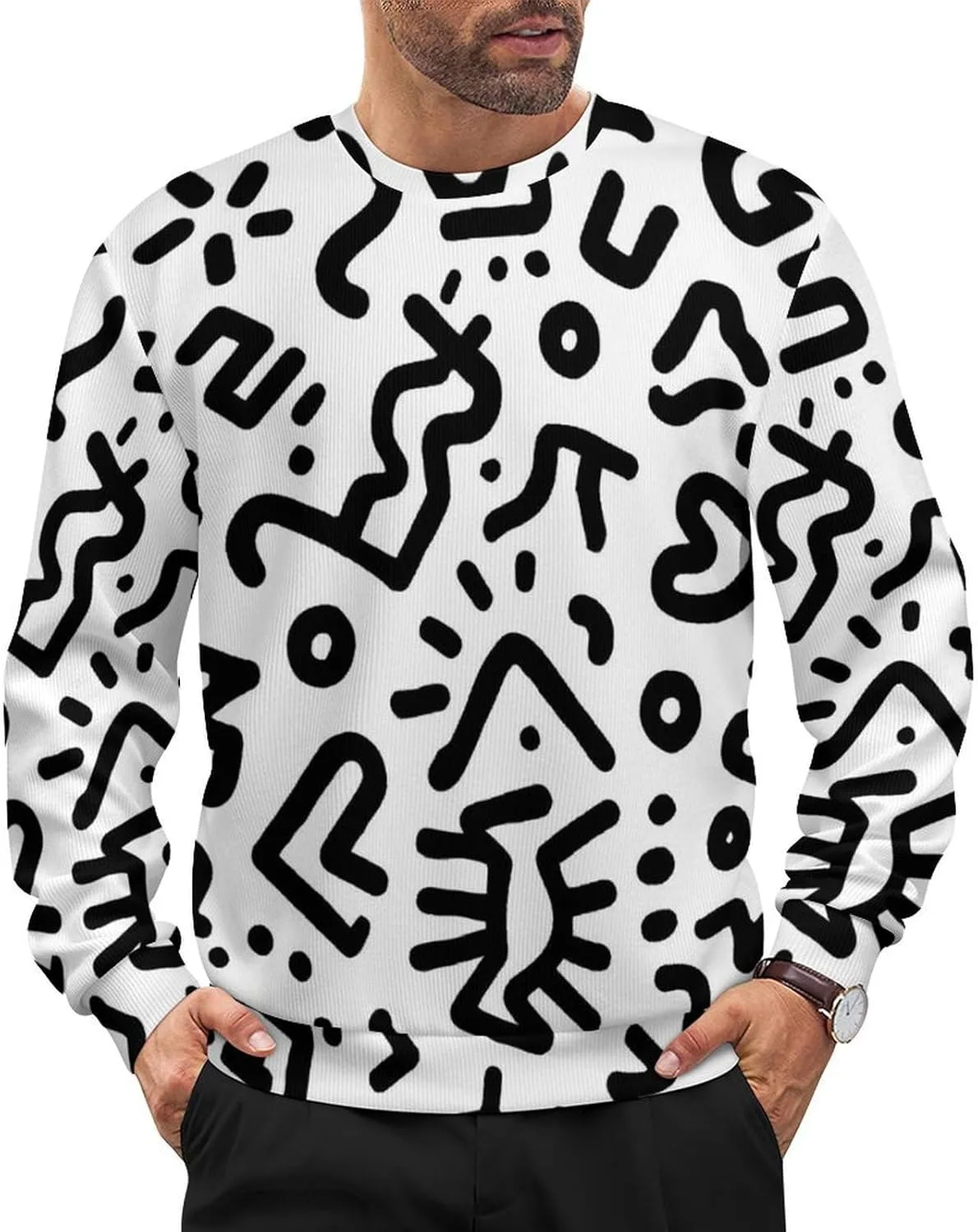 Свитер Unisex с геометрическим принтом Casual Loose Fit CONGIRLBOON
Свитер Unisex с геометрическим принтом Casual Loose Fit CONGIRLBOON