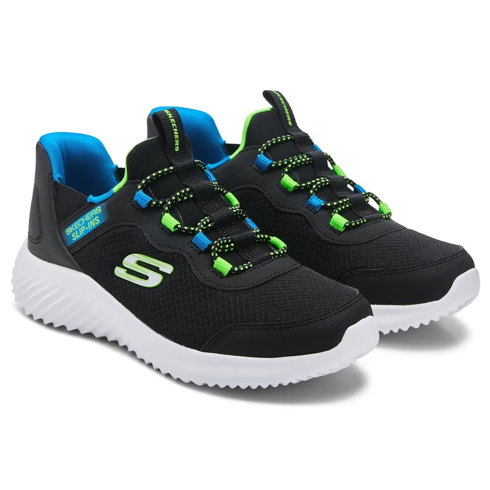 Детские туфли-слипоны Bounder Sneaker от Skechers для маленьких и больших детей, black/blue/lime
Детские туфли-слипоны Bounder Sneaker от Skechers для маленьких и больших детей, black/blue/lime