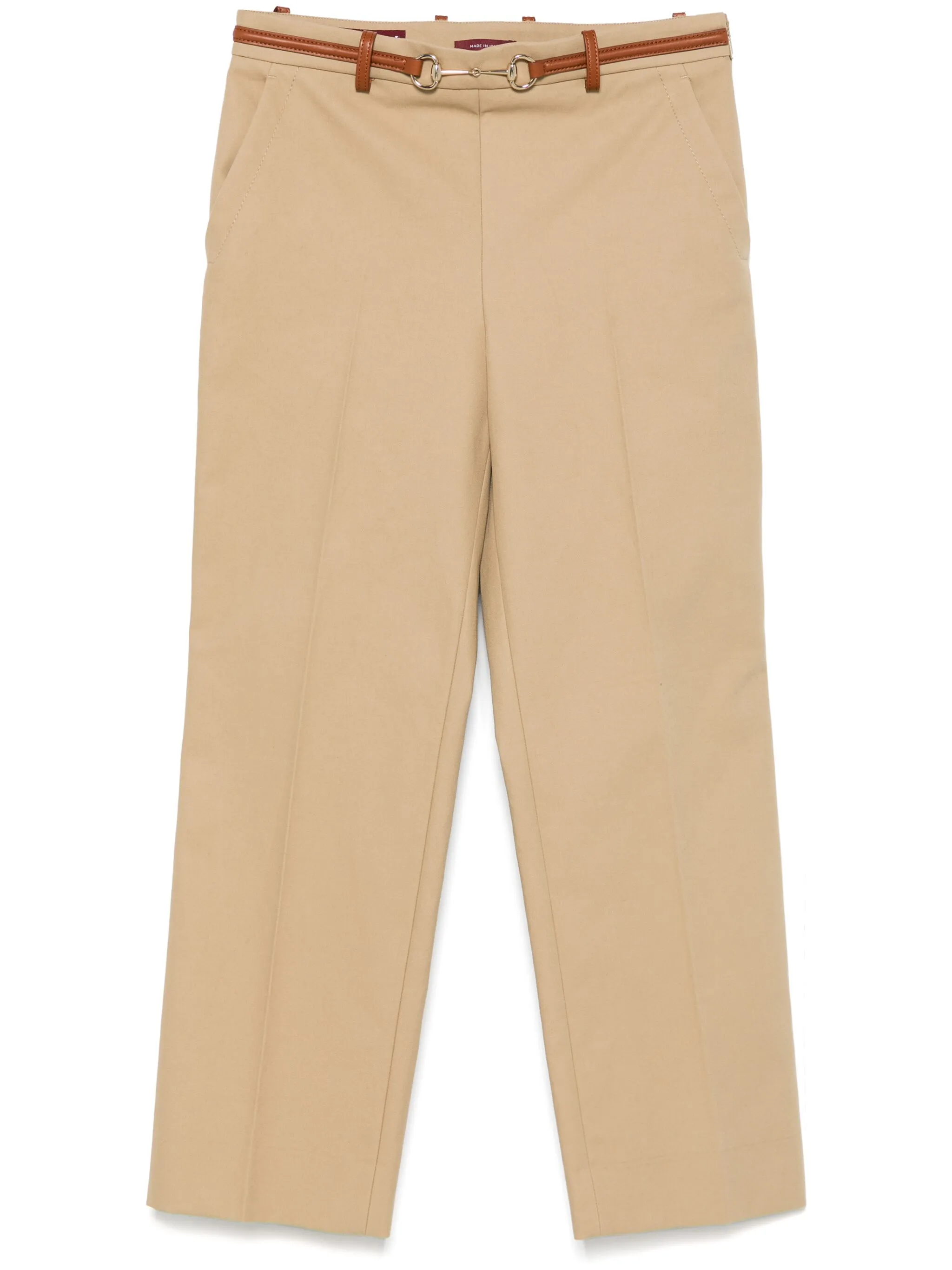 Брюки с пряжкой Horsebit Gucci, бежевый
Брюки с пряжкой Horsebit Gucci, бежевый