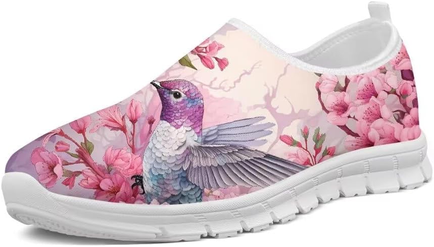 Женские кроссовки Forchrinse Blue Hummingbird Floral для прогулок, мужские слипоны, легкие мягкие кроссовки с поддержкой свода, лоферы, дышащие, розовый
Женские кроссовки Forchrinse Blue Hummingbird Floral для прогулок, мужские слипоны, легкие мягкие кроссовки с поддержкой свода, лоферы, дышащие, розовый