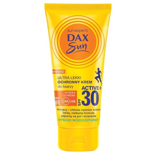 Ультралегкий защитный крем для лица SPF 30 ACTIVE+, 50 мл Dax Sun
Ультралегкий защитный крем для лица SPF 30 ACTIVE+, 50 мл Dax Sun