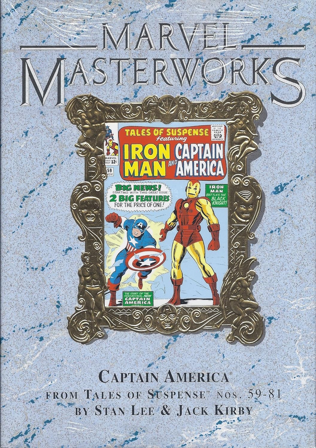 Marvel Masterworks: Captain America Vol 1 (Marble Gold Foil Variant) from Tales of Suspense #59-81 by Stan Lee (2003-05-03) (Marvel Comics)
Marvel Masterworks: Captain America Vol 1 (Marble Gold Foil Variant) from Tales of Suspense #59-81 by Stan Lee (2003-05-03) (Marvel Comics)