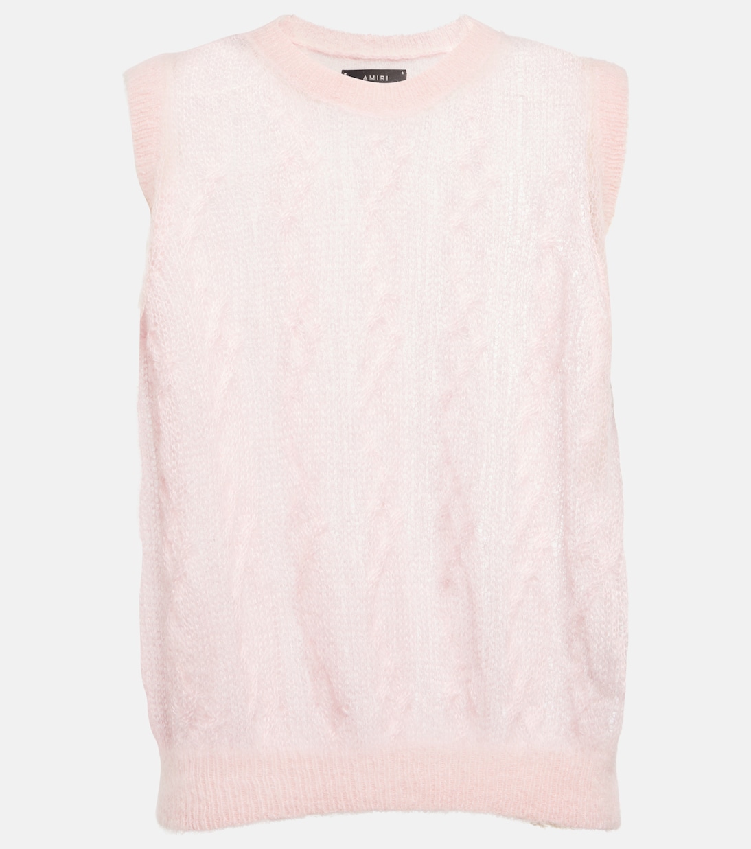 Ажурный жилет из смеси альпаки и мохера Amiri, розовый
Ажурный жилет из смеси альпаки и мохера Amiri, розовый