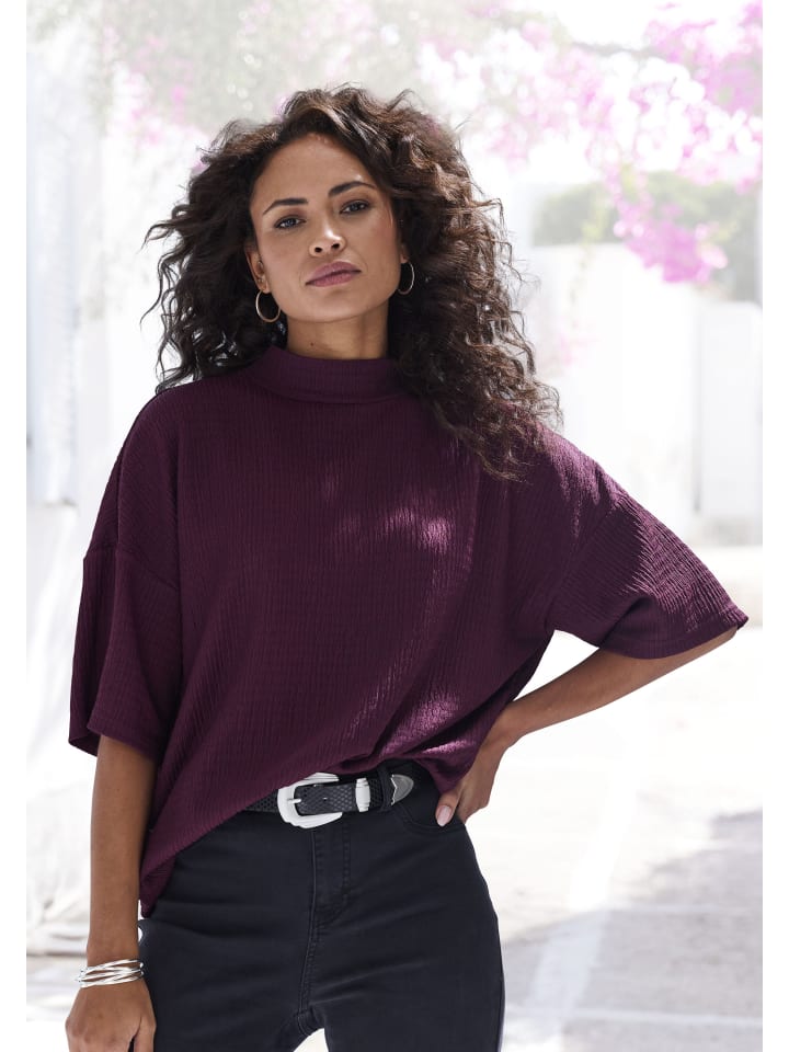 Рубашка с короткими рукавами цвета баклажана LASCANA
Рубашка с короткими рукавами цвета баклажана LASCANA